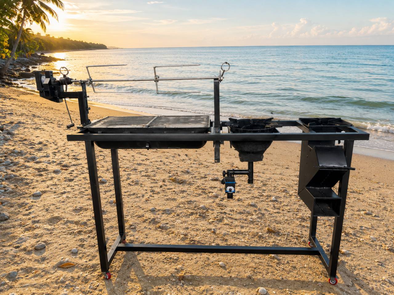 DIY Grill Pro Max 4-in-1 outdoor cooking station